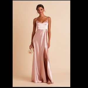 Birdy Grey Jay Satin Dress in Rose Gold Size Small